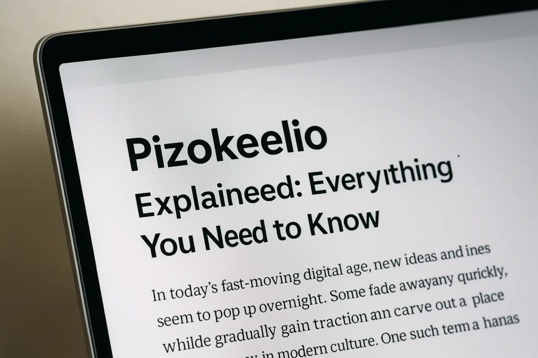 Pizokeelio Explained: Everything You Need to Know