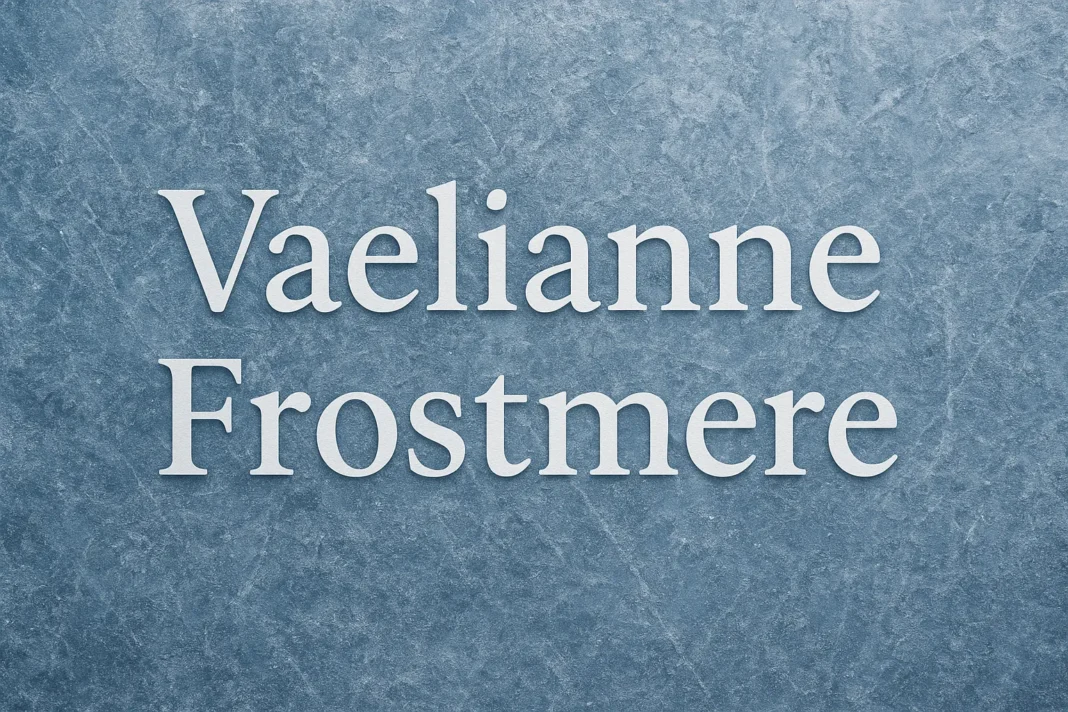 Vaelianne Frostmere: Overview and Important Aspects